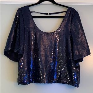 Free People sequin top